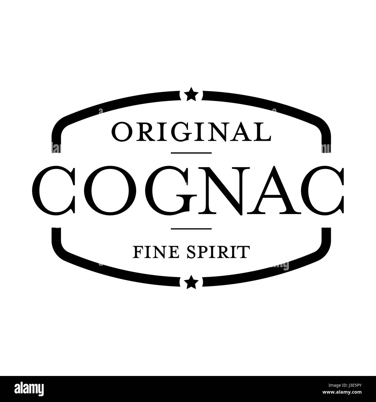 Cognac vintage stamp vector Illustration de Vecteur