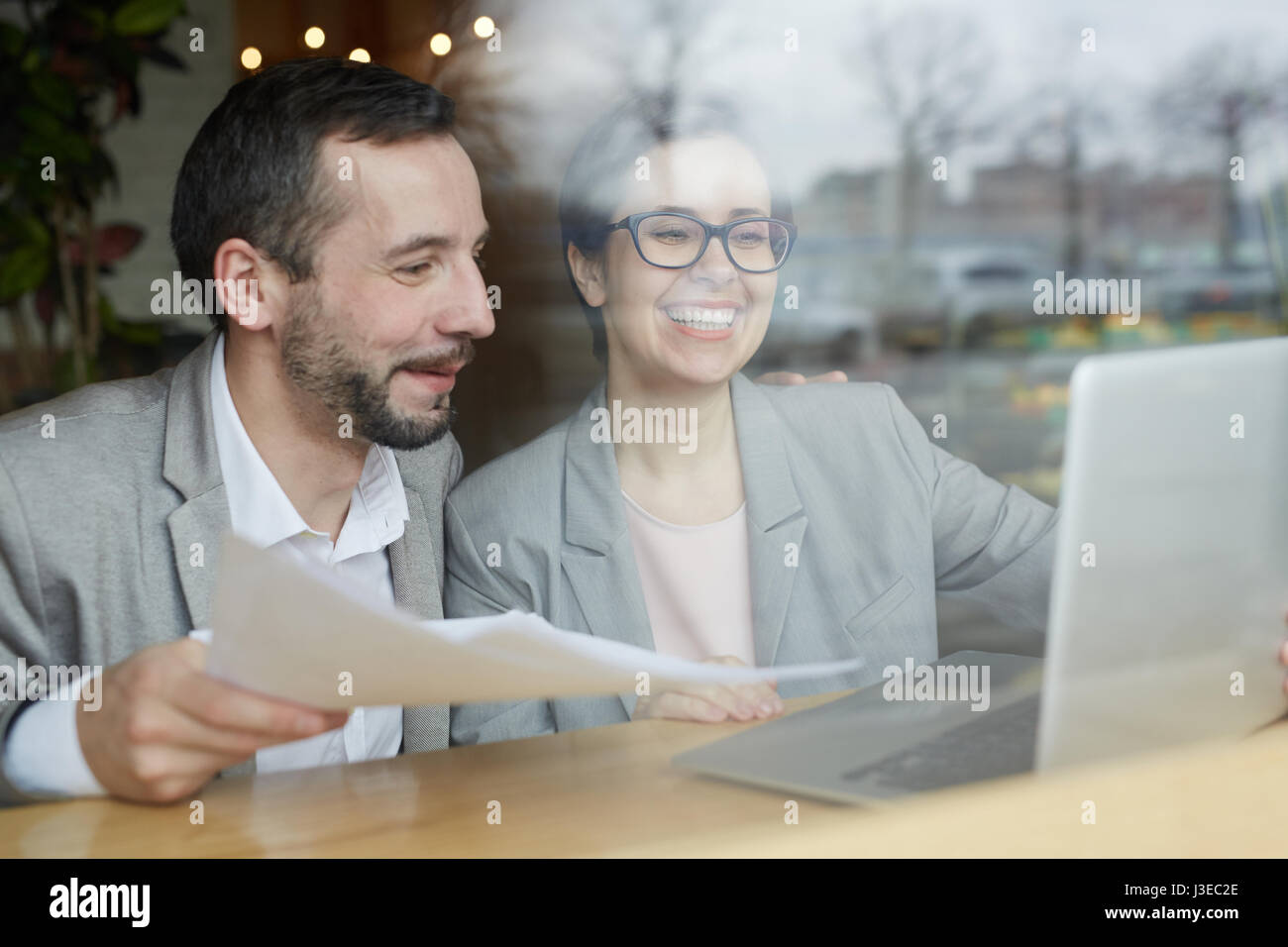 Heureuse nouvelle Banque D'Images