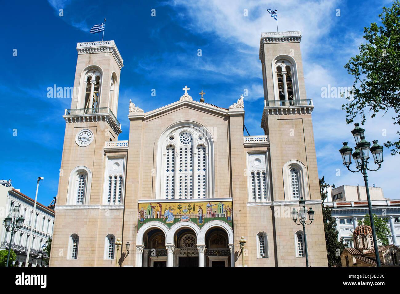 La Cathédrale d'Athènes Banque D'Images