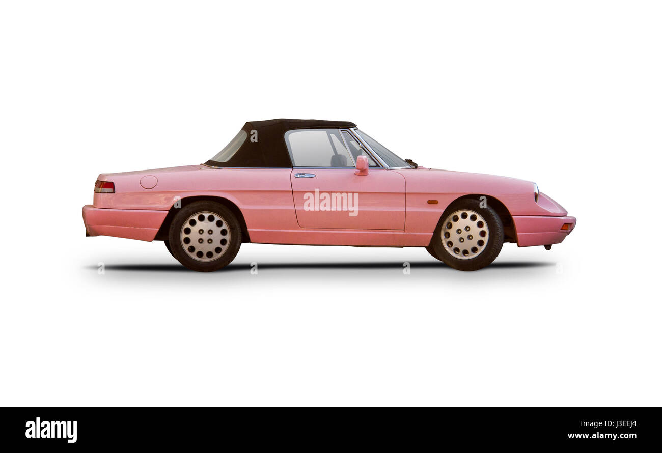 Voiture de sport italienne classique isolated on white Banque D'Images