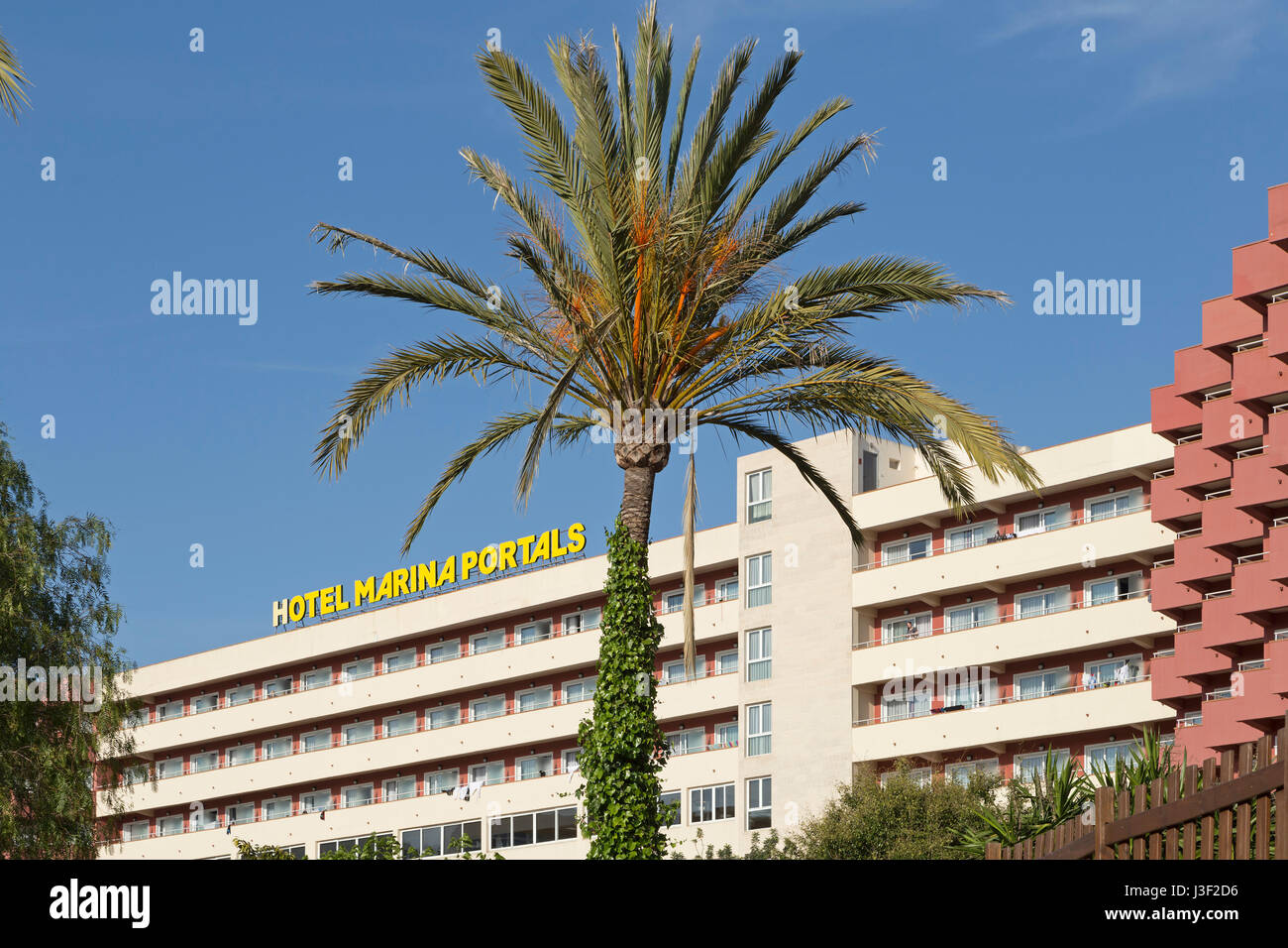 Hotel Marina Portals en Portals Nous, Mallorca, Espagne Banque D'Images