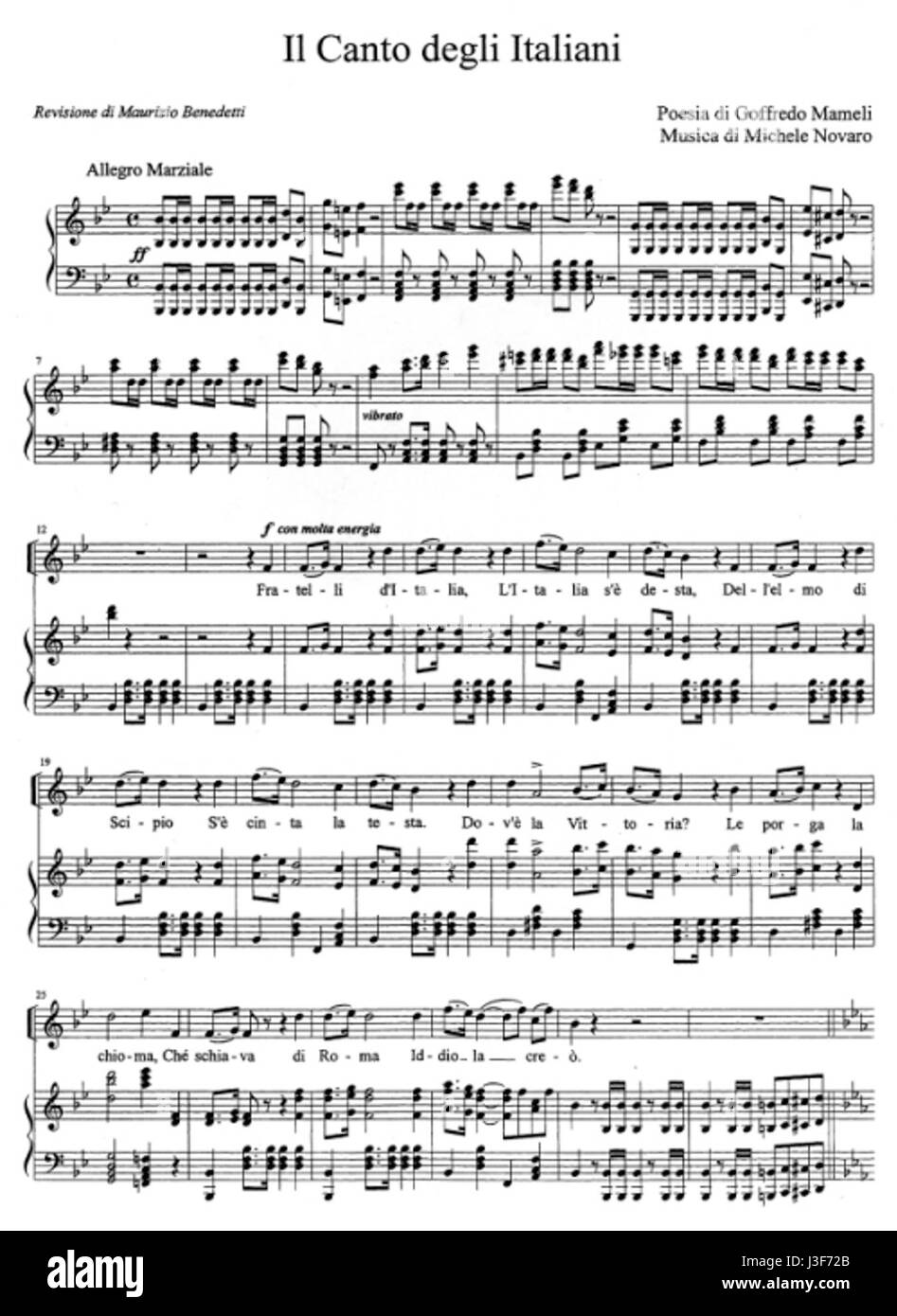 Fratelli d'Italia part1 Banque D'Images