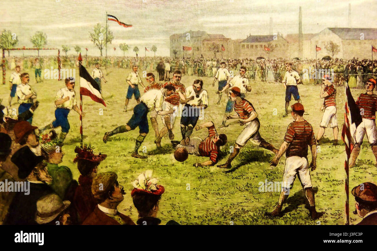 Le premier club de football européen-asiatique de Dresde marque une étape importante dans l'intégration des cultures européennes et asiatiques du football. Ce club représente une fusion de divers horizons et styles de football, favorisant la coopération internationale et les échanges culturels par le sport. Banque D'Images