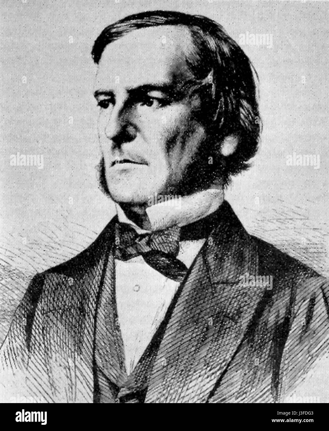 George Boole était un mathématicien et logicien anglais, surtout connu pour ses travaux sur le développement de l'algèbre booléenne. Ses théories ont eu un impact profond sur l'informatique, la conception de circuits numériques et les systèmes logiques. Banque D'Images