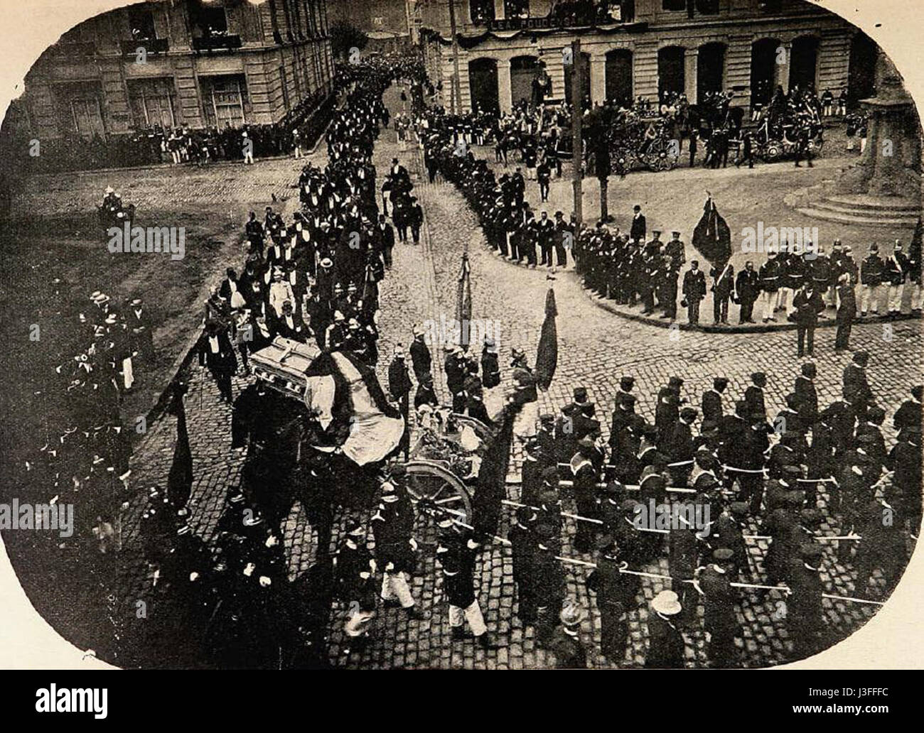 Funérailles de Pedro Montt Banque D'Images