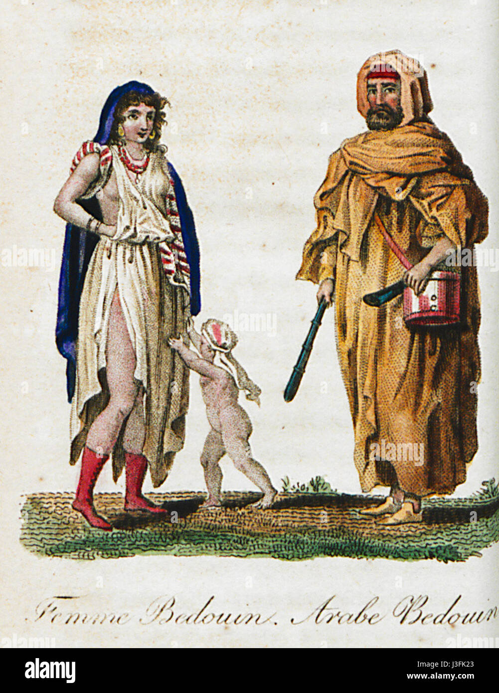 Femme bédouins arabes bédouines Antoine laurent Castellan 1812 Banque D'Images