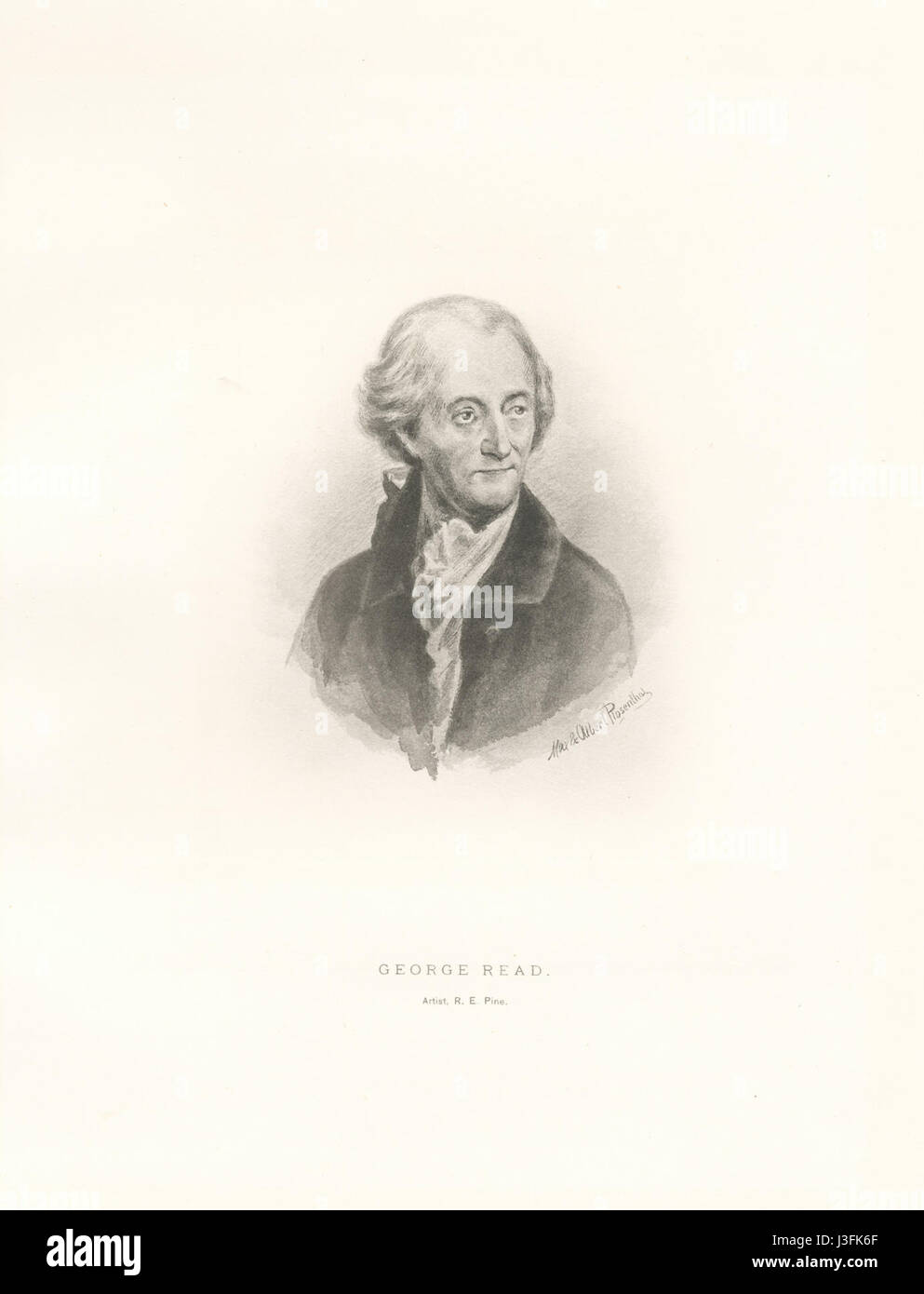George Read était un avocat américain, homme politique et signataire de la Déclaration d'indépendance. Il a joué un rôle important dans les premières années des États-Unis. Banque D'Images