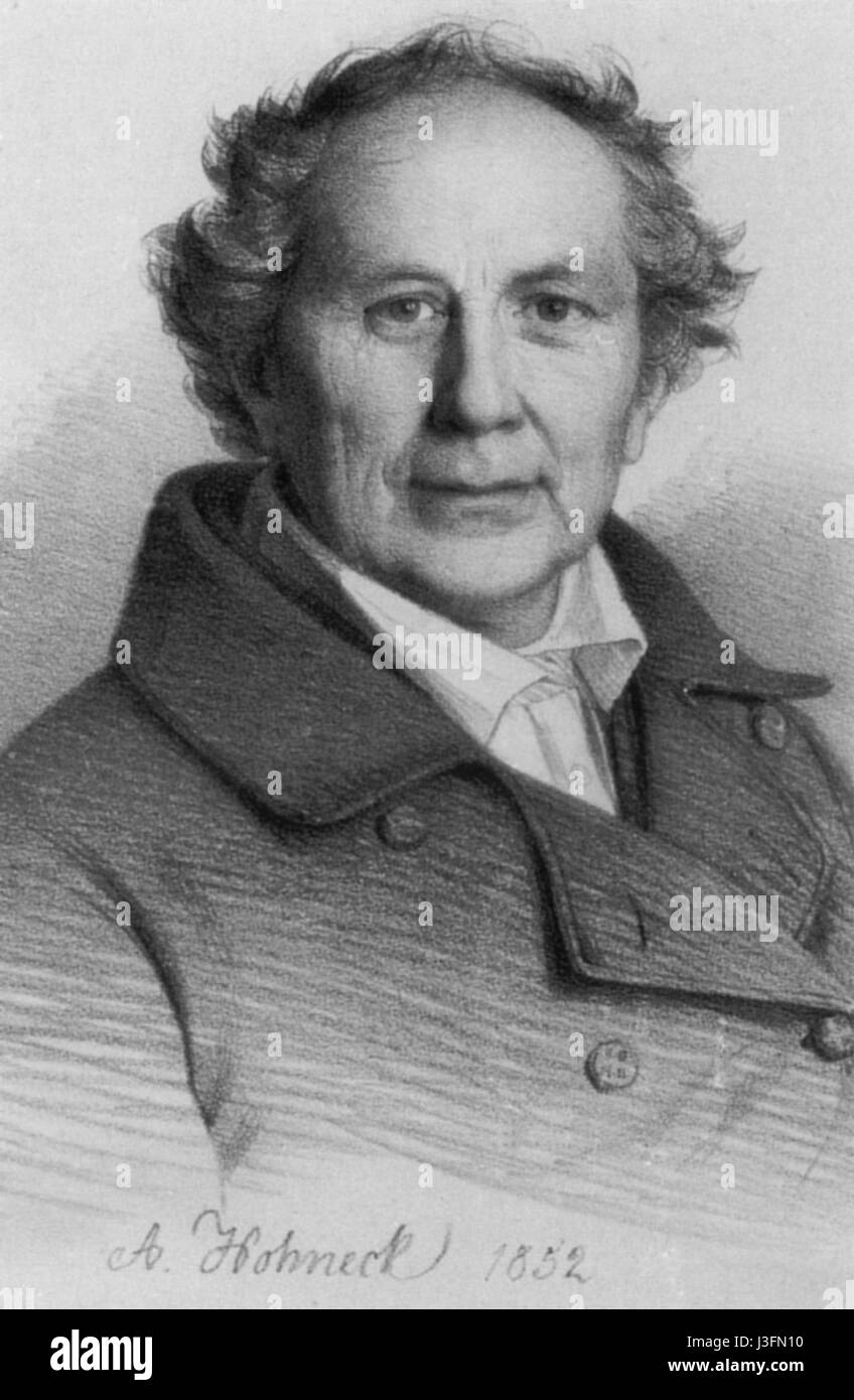 Friedrich Wilhelm August Argelander était un astronome allemand, surtout connu pour son travail dans le catalogage des étoiles et le développement d'un système de mesure de la position des étoiles. Ses contributions ont été essentielles pour faire progresser le domaine de l'astronomie au XIXe siècle. Banque D'Images