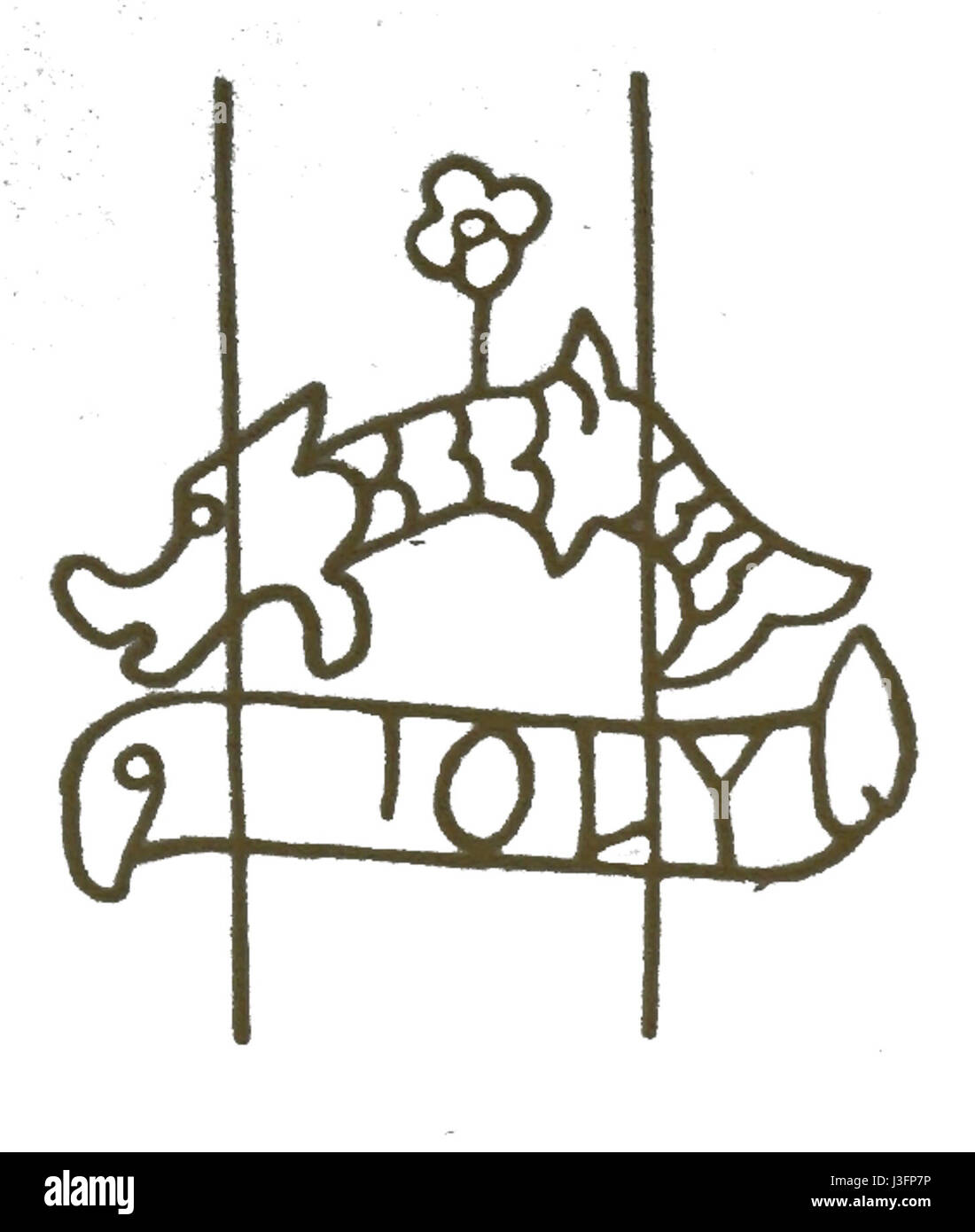 Filigrane Joli 07857 Banque D'Images