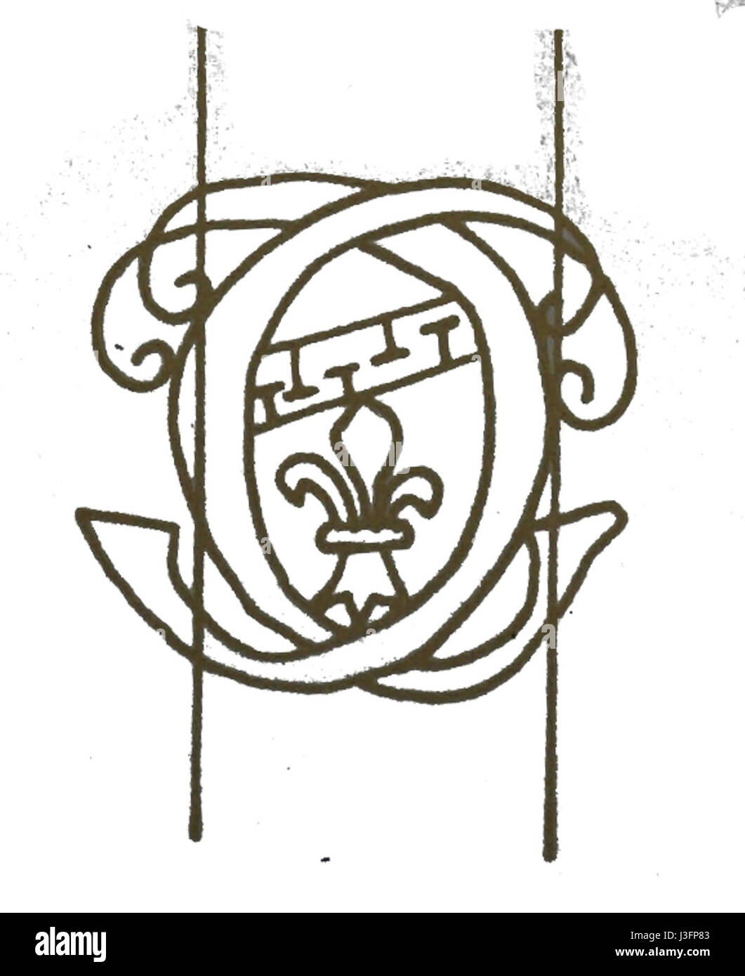 Un motif filigrane de la collection CC 07858, mettant en valeur des métallurgies complexes ou des motifs décoratifs typiques des filigranes aménagées Cette pièce illustre l'artisanat dans l'art du métal, souvent utilisé pour les bijoux et les petits objets décoratifs dans diverses cultures. Banque D'Images