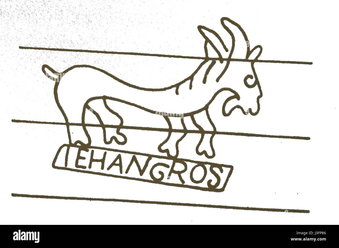 Filigrane jehan gros 07858 Banque D'Images