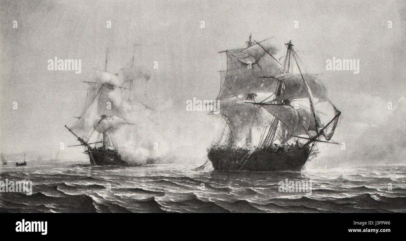 L'image intitulée 'frégates Gudin img 310' représente probablement des frégates françaises, des navires de guerre utilisés au cours du XVIIIe ou XIXe siècle, montrant la guerre maritime et l'histoire navale. Banque D'Images