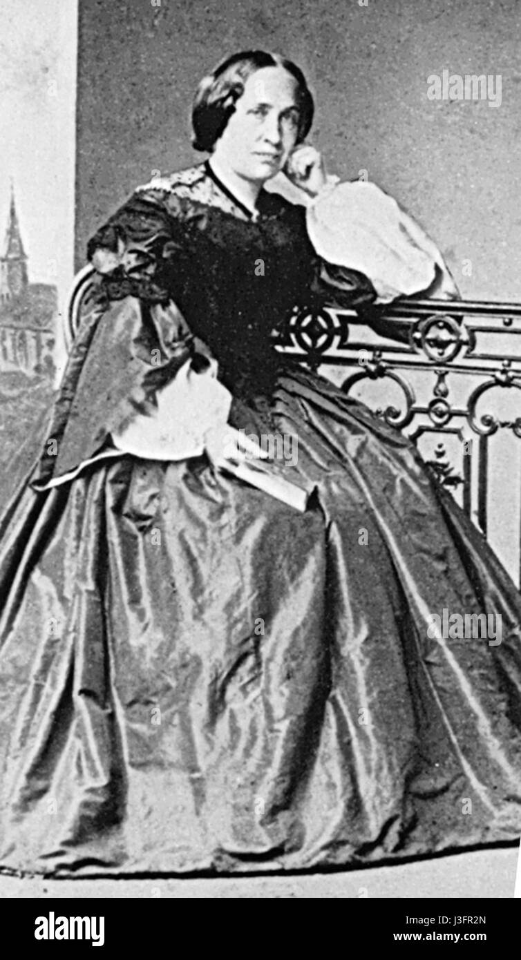 Friedrich Brandseph Mathilde Weber um 1860 Albuminabzug Banque D'Images