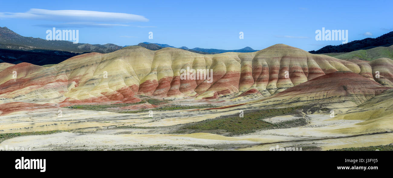 Vue panoramique collines peintes, Oregon Banque D'Images