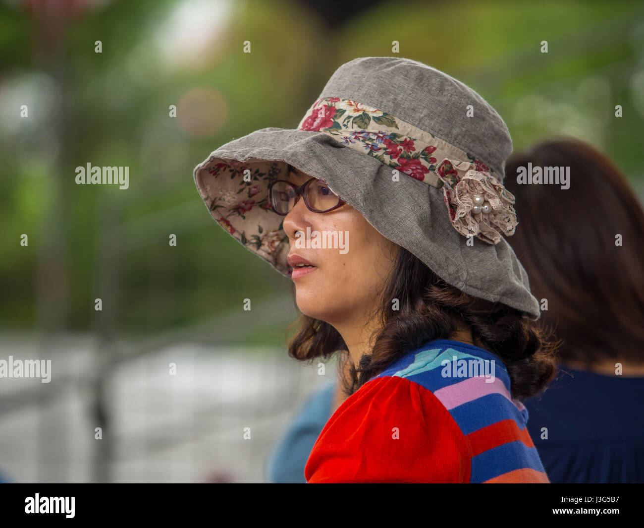 Yilan, Taiwan - le 13 octobre 2016 Portrait : femme taïwanais Banque D'Images