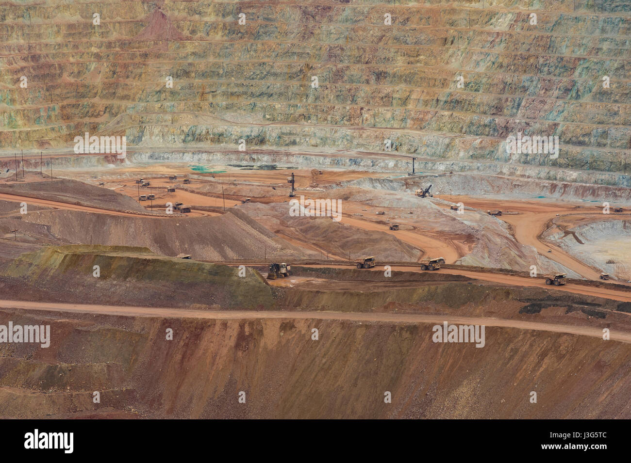 Freeport-Mcmoran Mine de cuivre, Arizona USA Banque D'Images