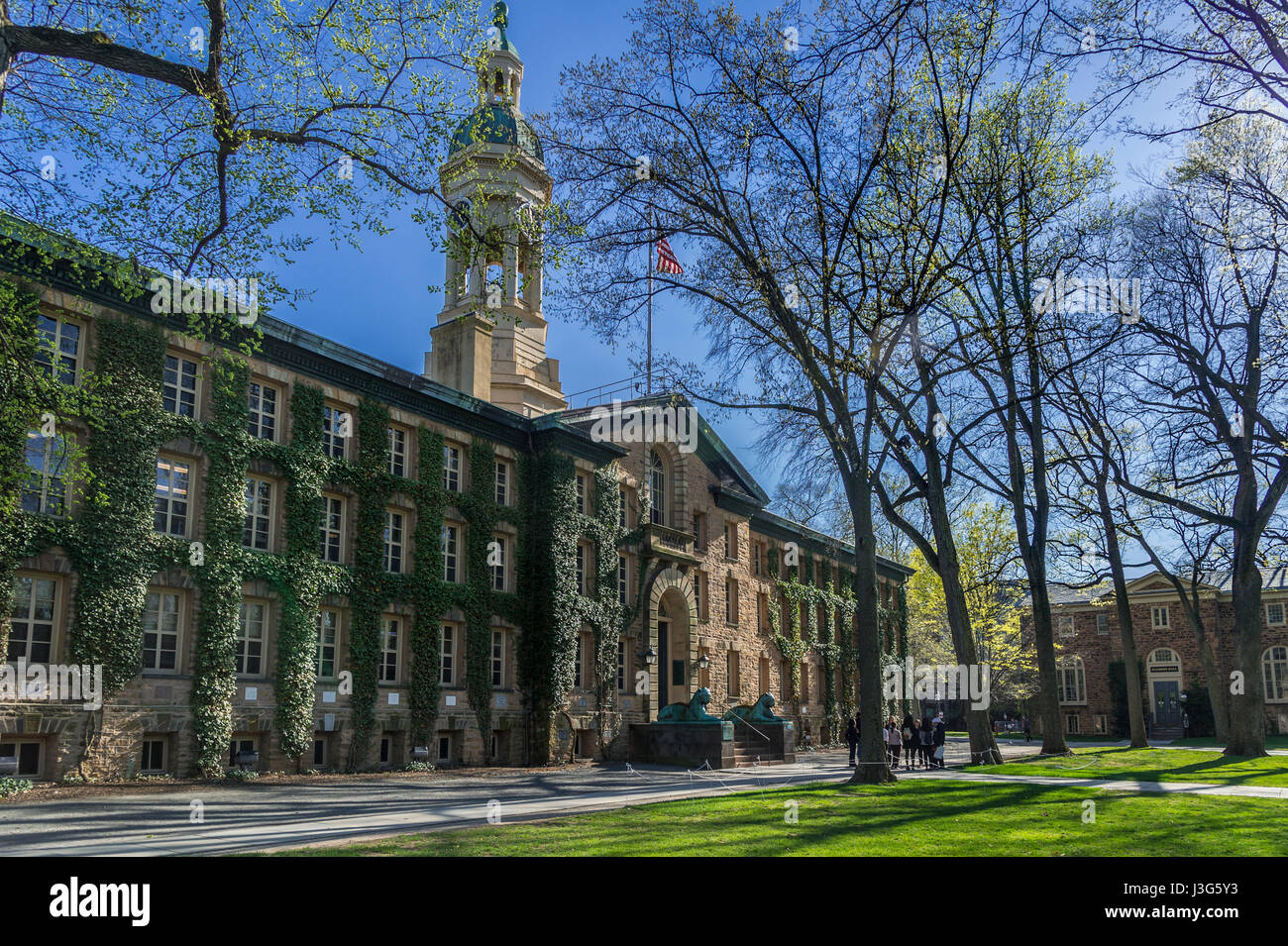 Nassau Hall, Université de Princeton, New Jersey, USA Banque D'Images