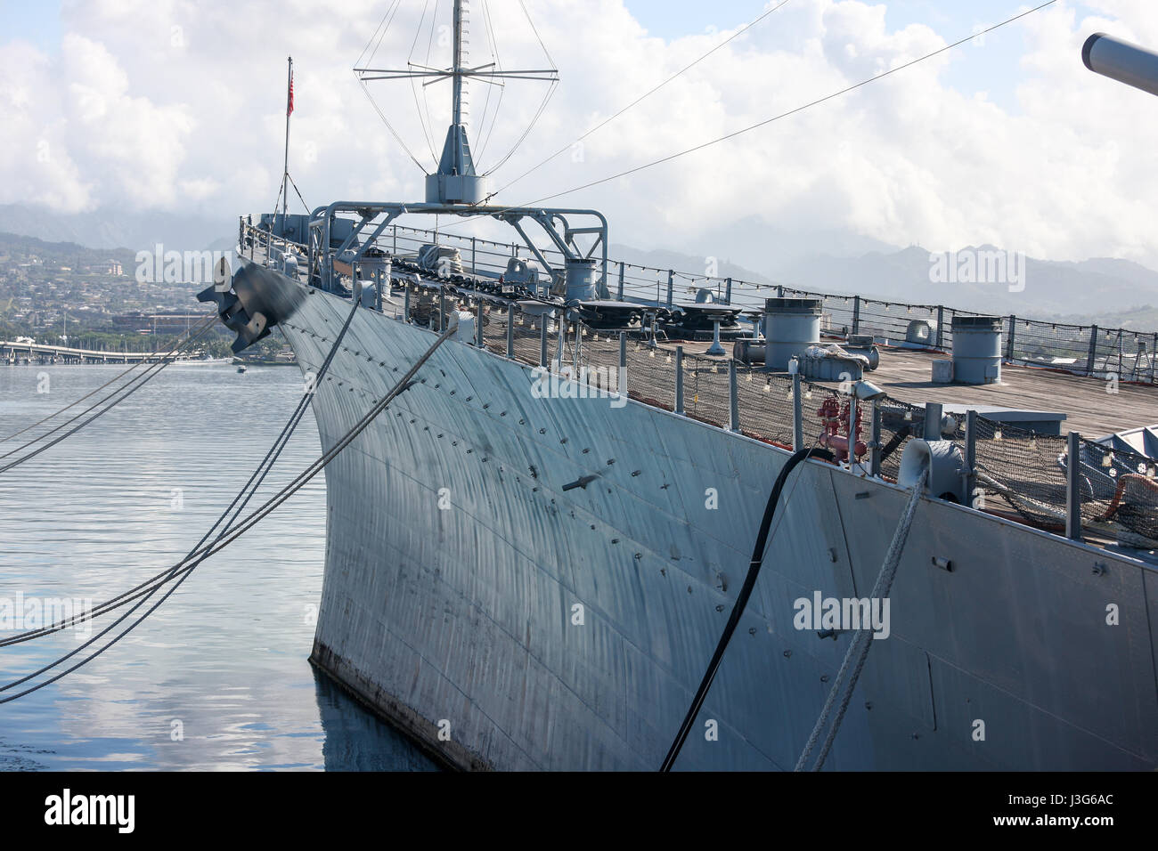 Arc d'battleship missouri à Pearl Harbor Banque D'Images