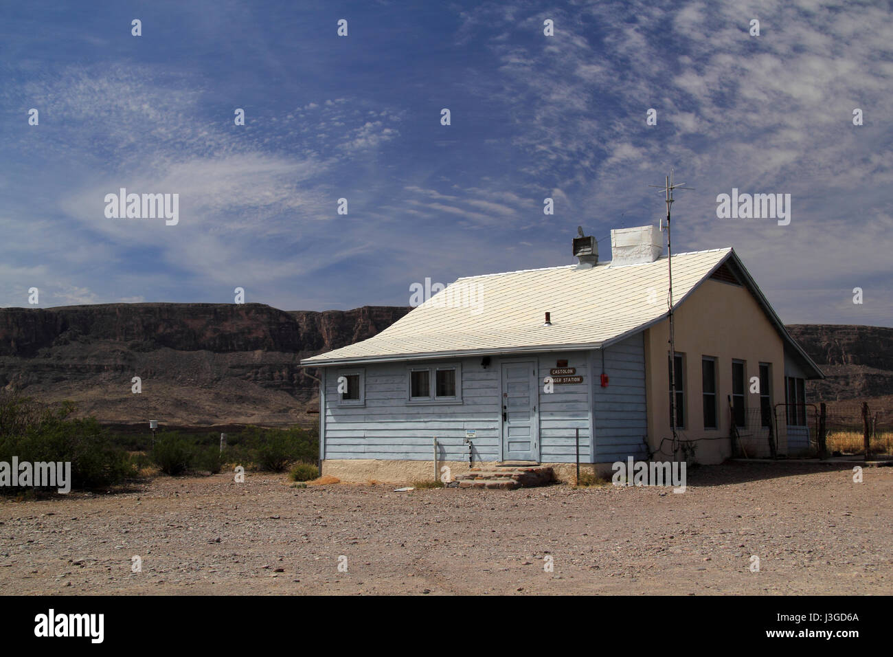 Le Costolon article de Big Bend National Park, situé dans la partie sud de du Texas, contient de nombreuses structures qui sont de valeur historique Banque D'Images