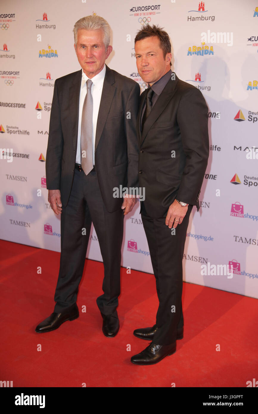 Deutscher Sportjournalistenpreis 2017 à l'hôtel Elysée comprend : Jupp Heynckes Matthaeus Lothar mit Où : Hambourg, Allemagne Quand : 03 Avr 2017 Banque D'Images