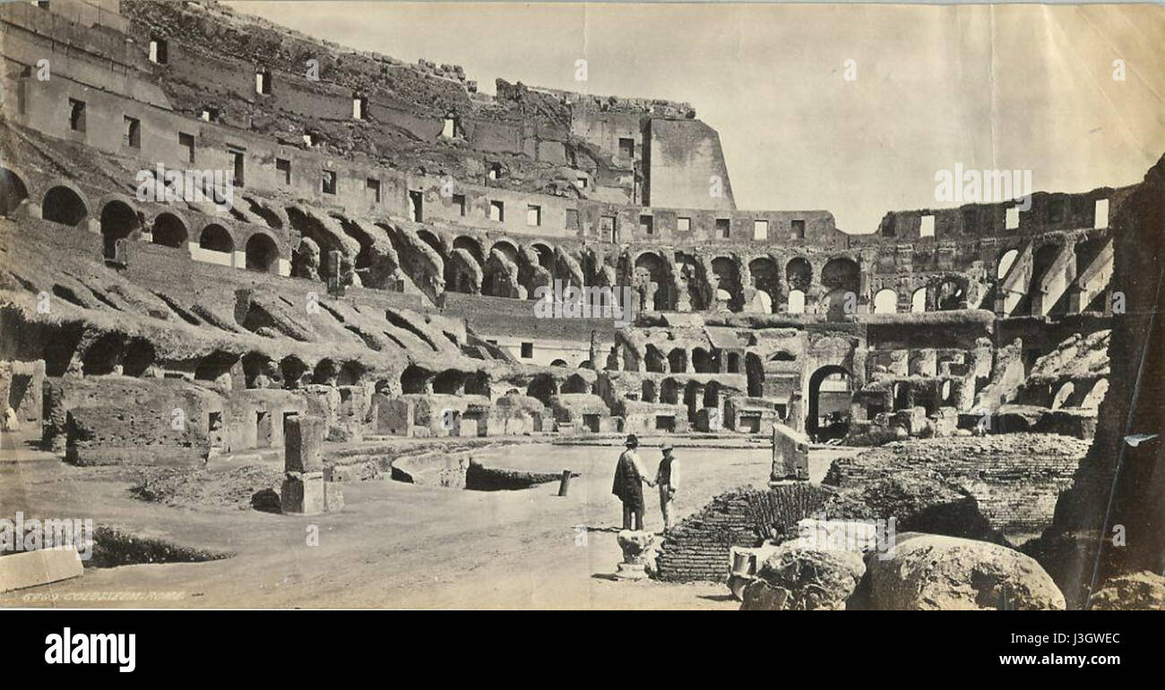 Frith, Francis (1822) 1898 Colosseum, Rome ca. Années 1870 Banque D'Images