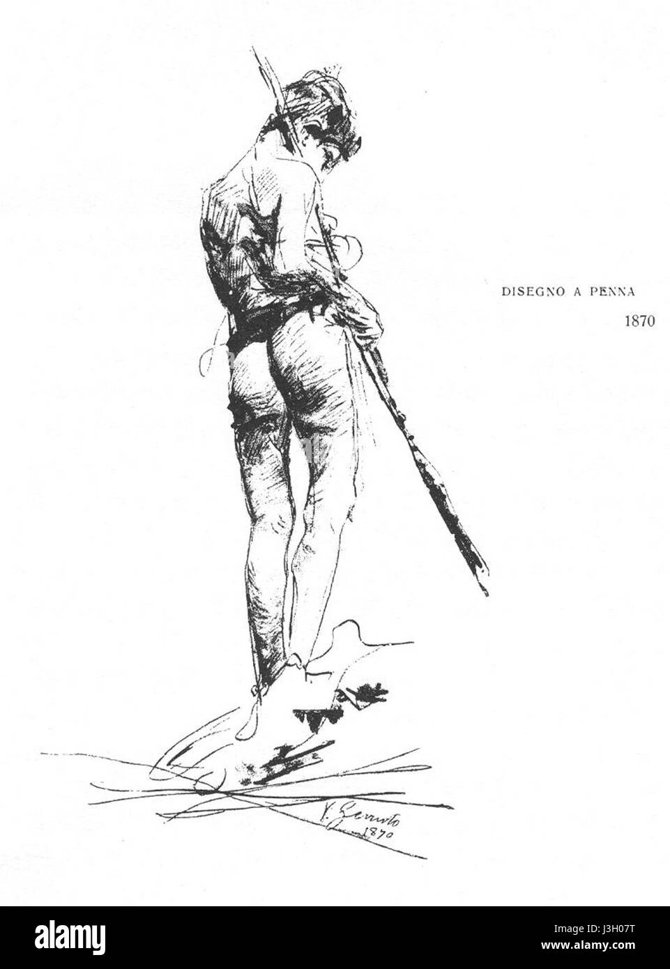 Vincenzo Gemito, Pescatorello (1870) Banque D'Images