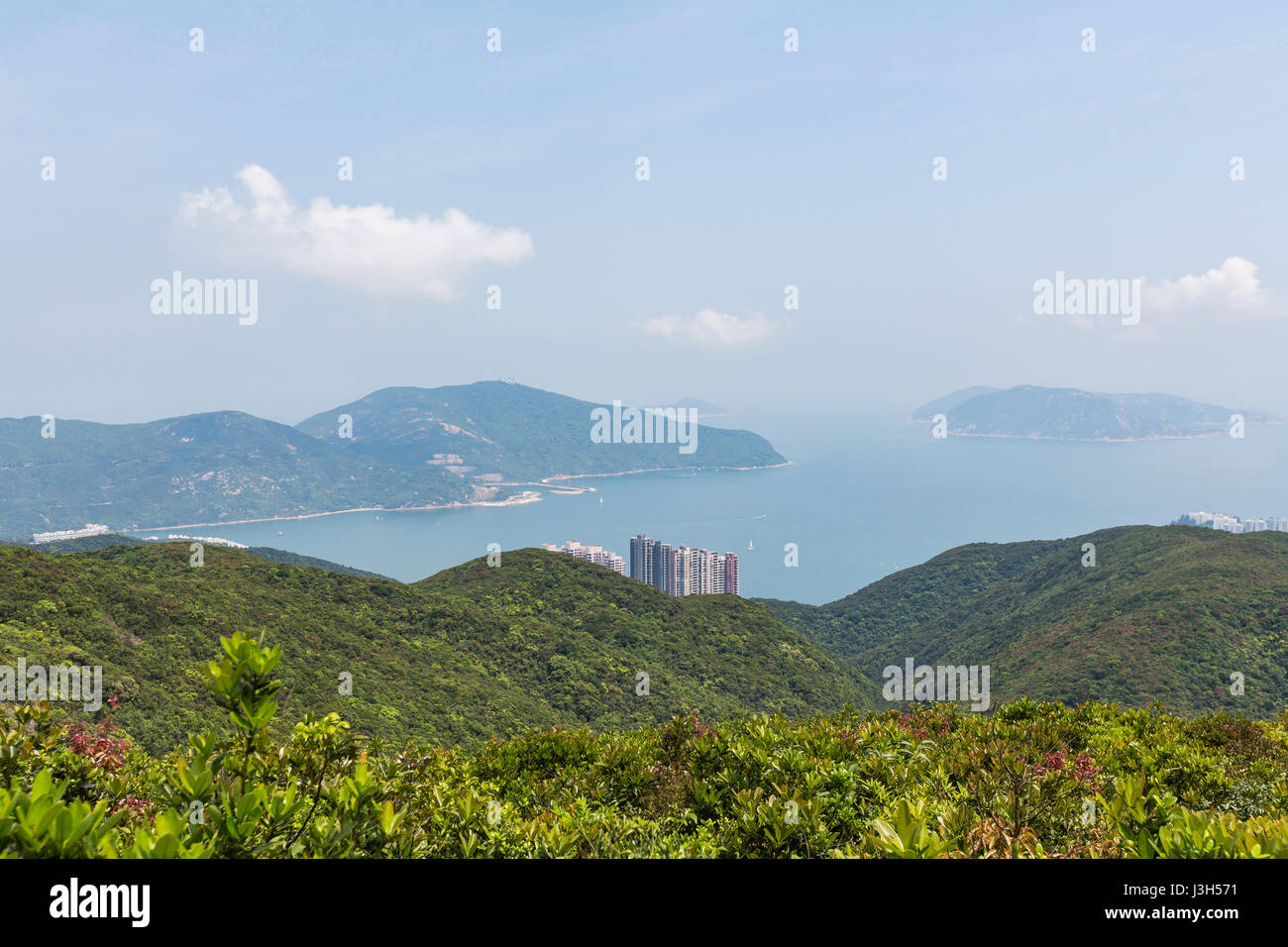 Randonnées de Sai Wan Ho, à Stanley sur le mont Parker, Tai Tam réservoir et les jumeaux. Banque D'Images