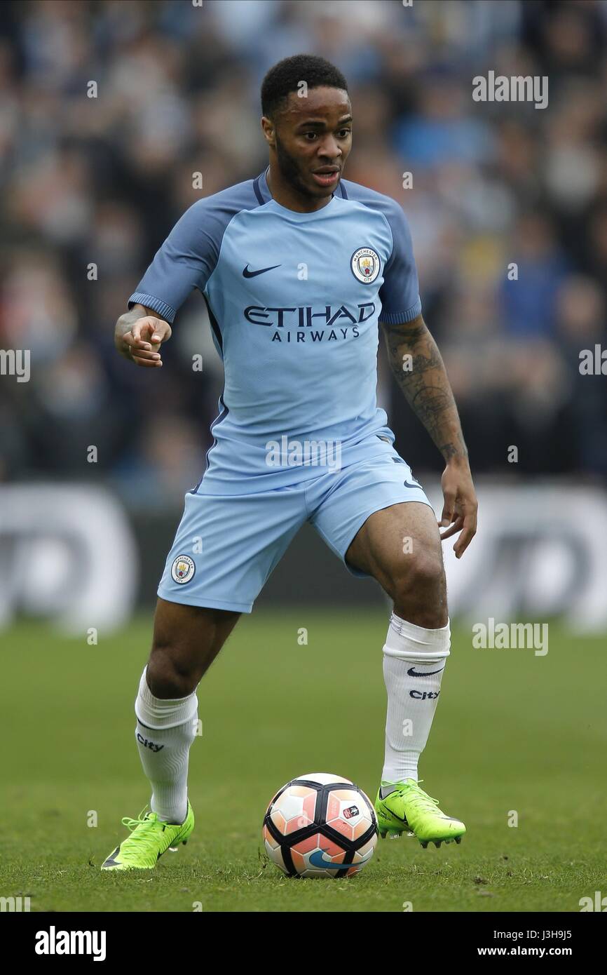 RAHEEM STERLING Manchester City FC Banque D'Images