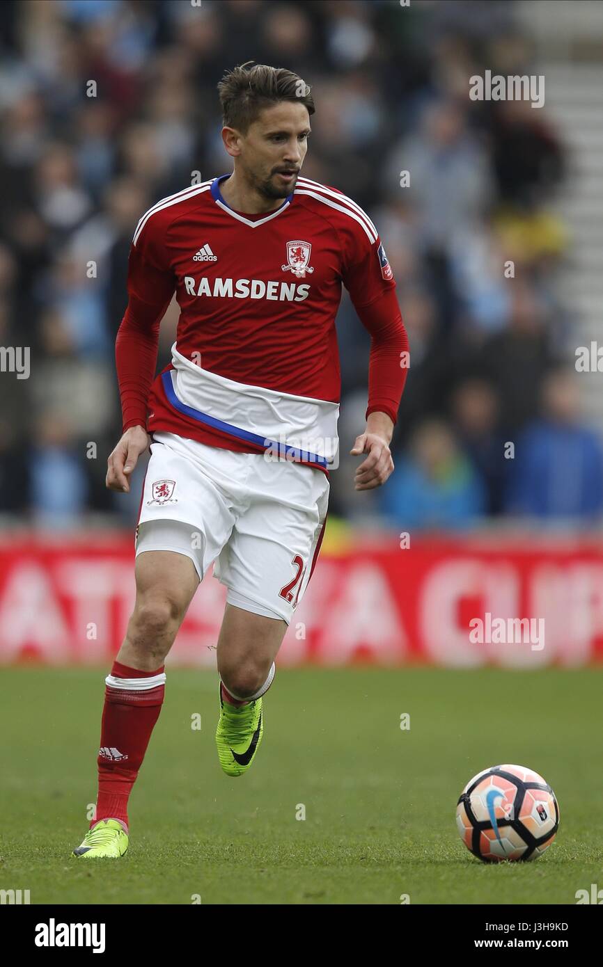 GASTON RAMIREZ MIDDLESBROUGH FC Banque D'Images