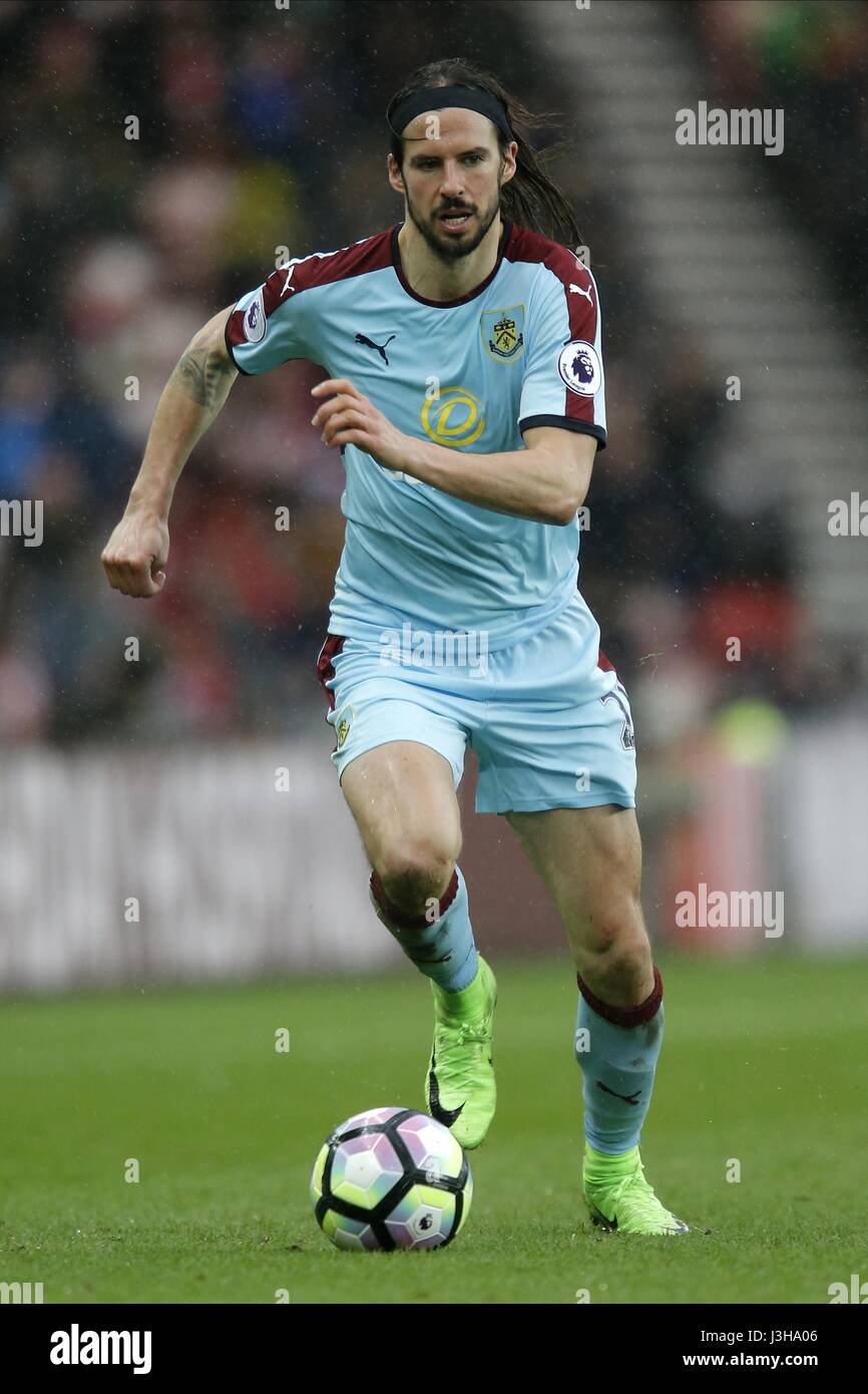 GEORGE BOYD BURNLEY FC 2017 Banque D'Images