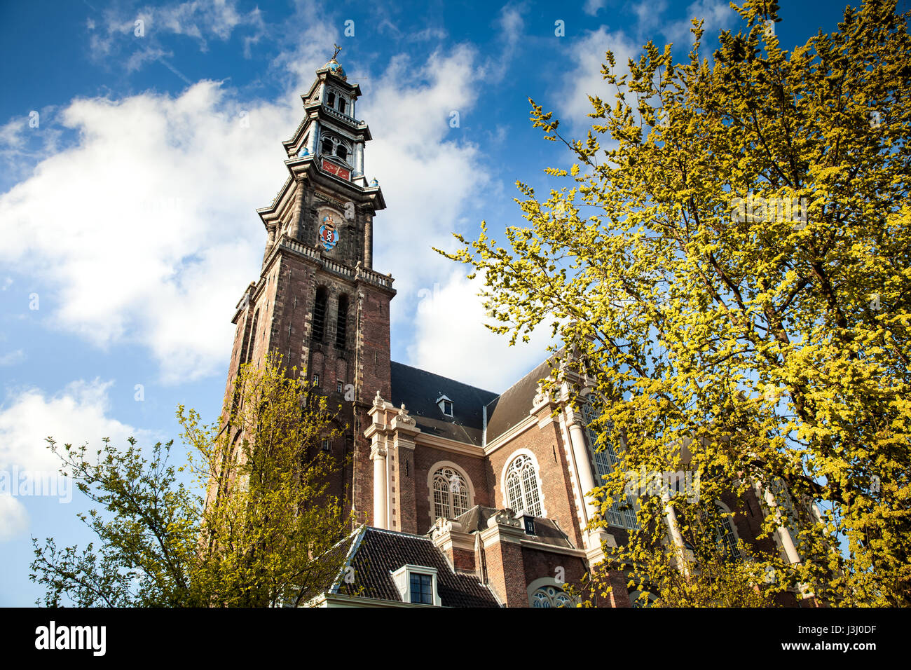 Dans l'église Westerkerk Amsterdam, Pays-Bas Banque D'Images