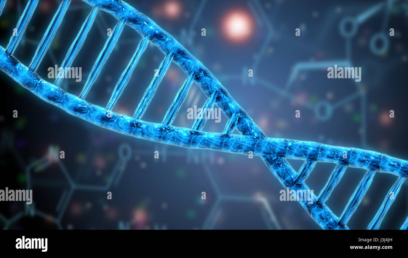 La génétique de l'adn structure hélice science research Banque D'Images