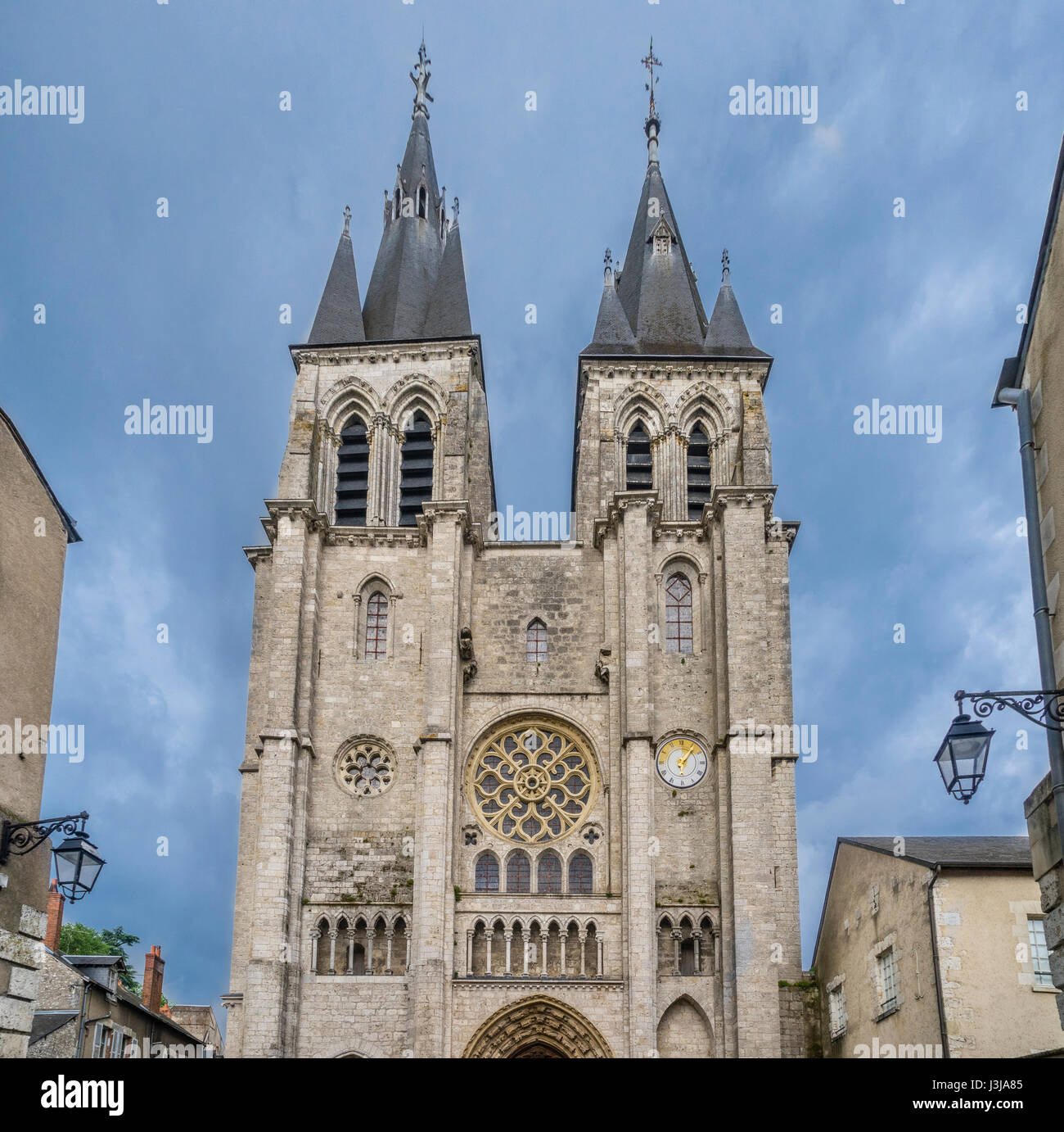 La France, l'Center-Val de Loire, Blois, vue de l'église Saint Nicolas Banque D'Images