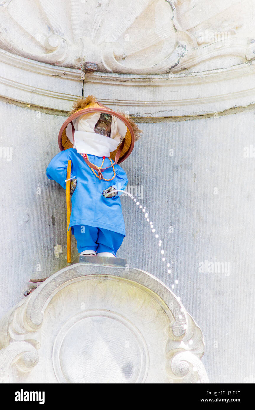 Le célèbre Manneken Pis Bruxelles Belgique Photo Stock - Alamy