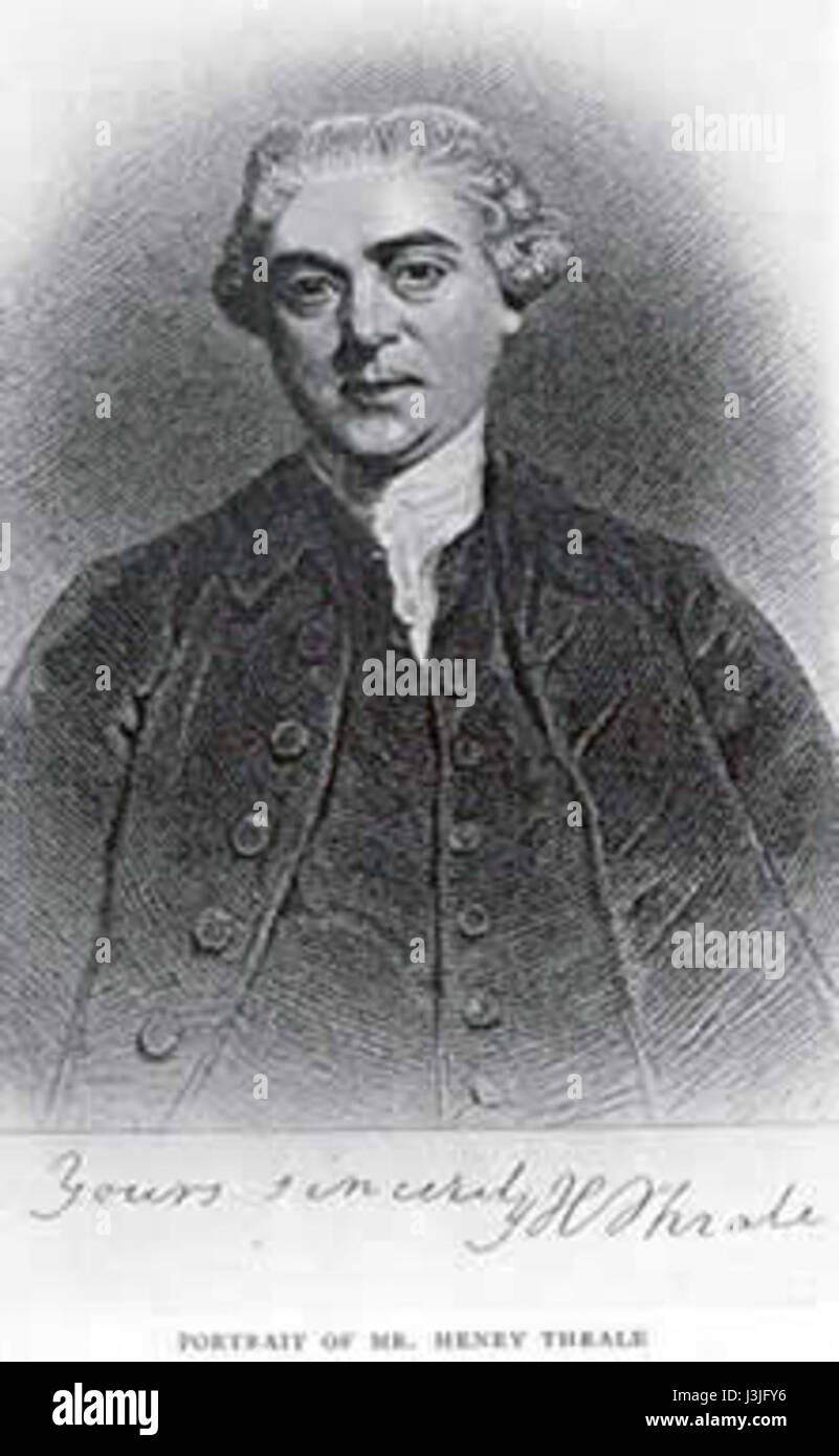 Henry thrale Banque D'Images