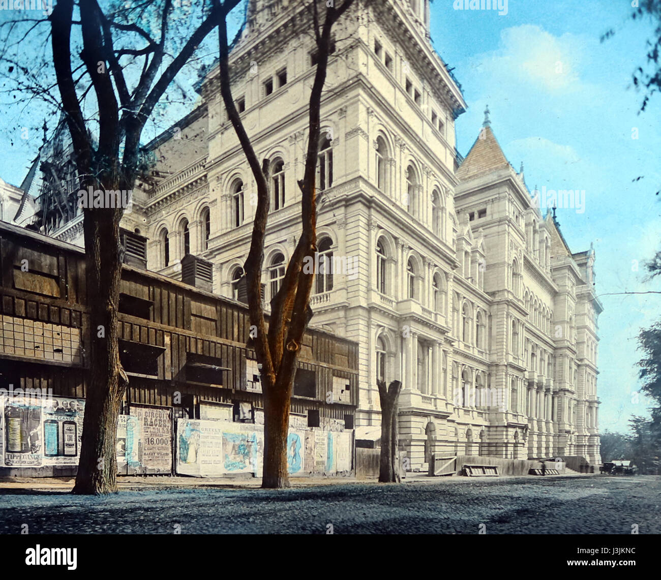 Le bâtiment du Capitole, Albany, New York - main photo colorée - période victorienne Banque D'Images