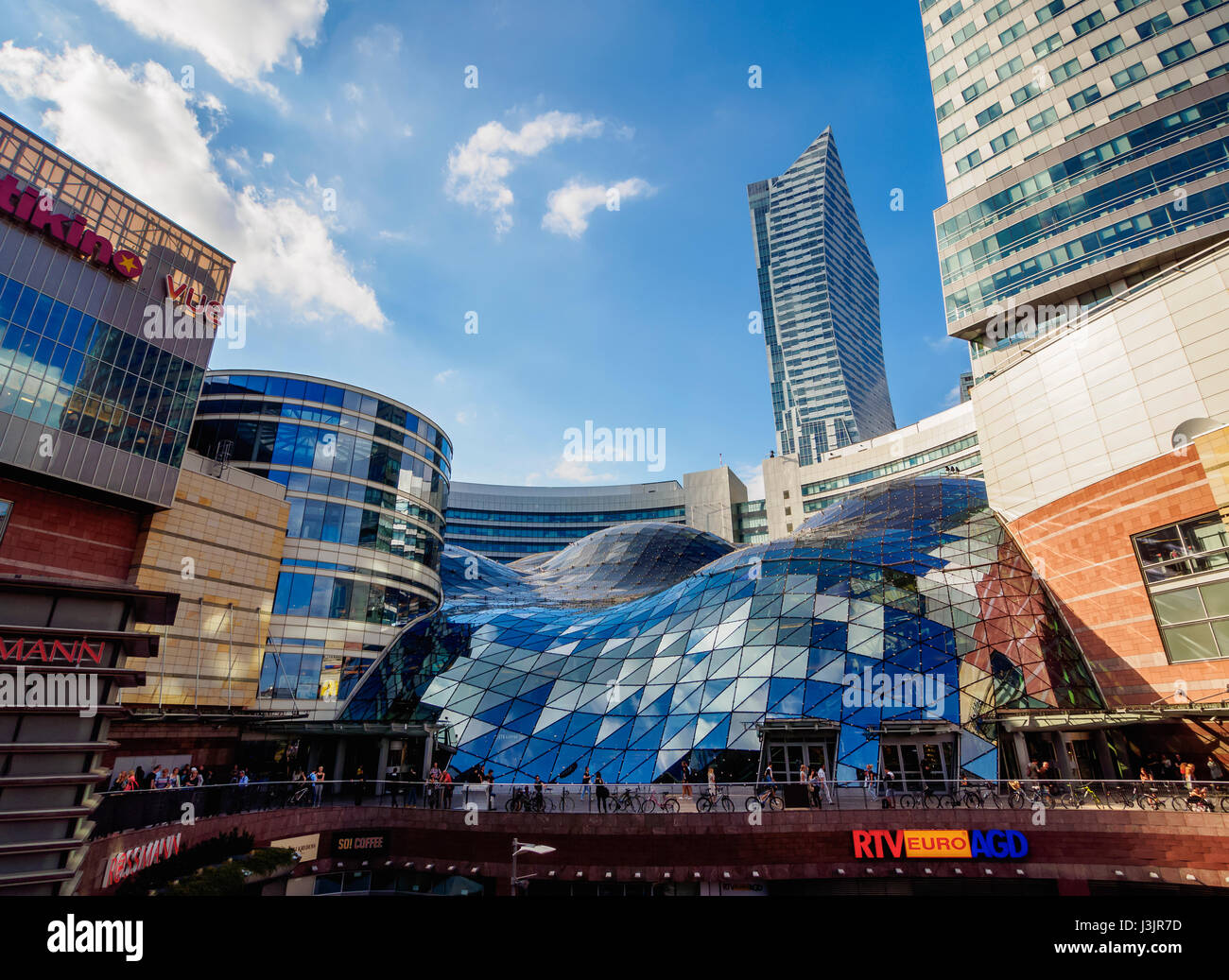 La Pologne, Voïvodie de Mazovie, Varsovie, centre-ville, Centre Commercial les Terrasses d'Or Banque D'Images