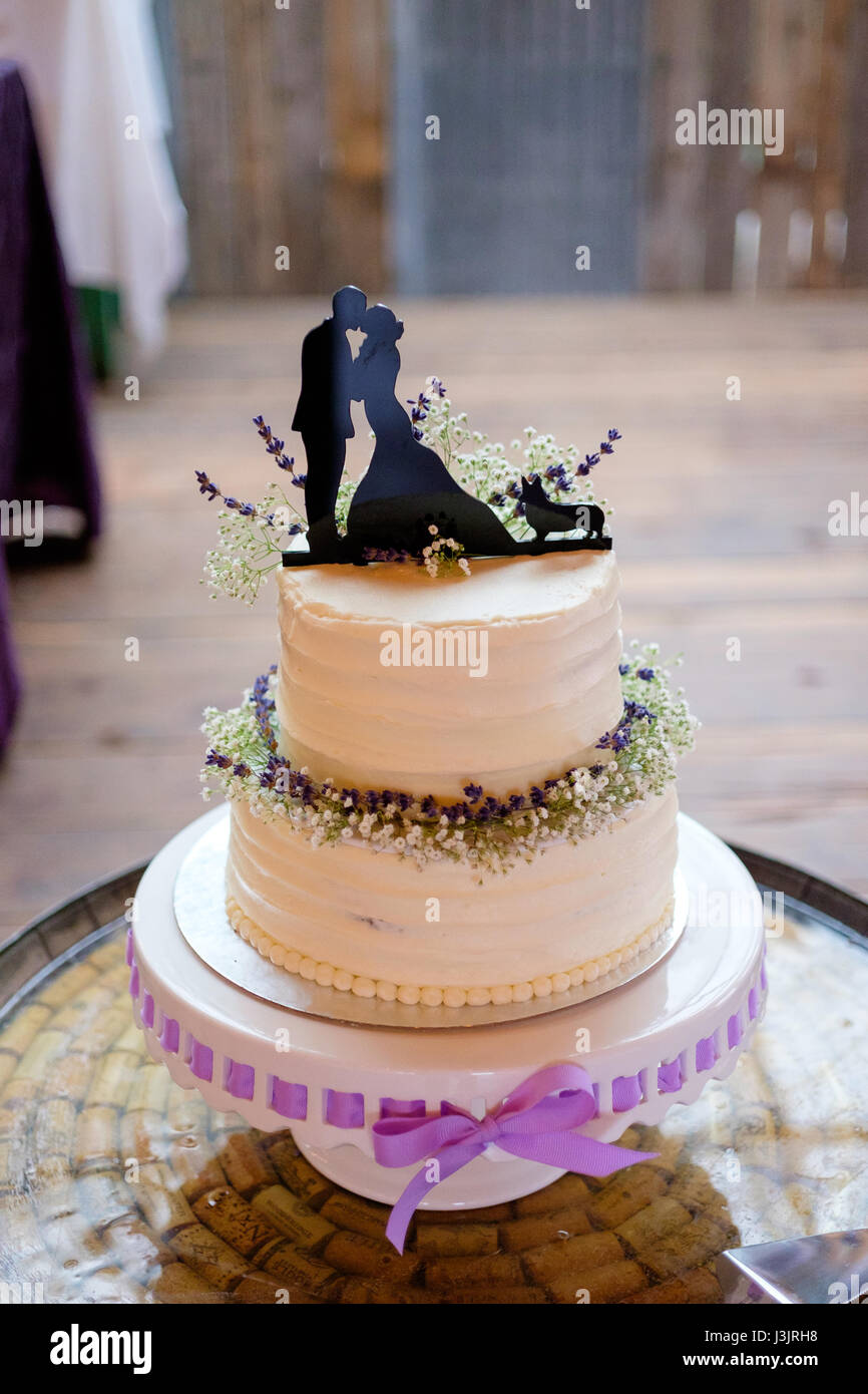 Wedding Cake Topper Corgi Banque D'Images