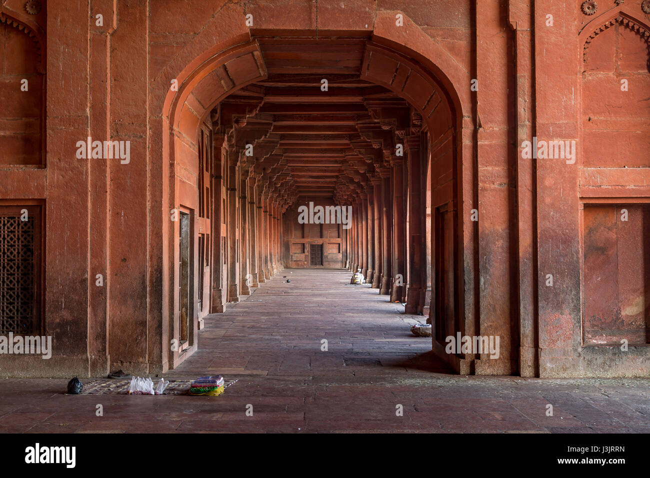 Fatehpur Sikri fort en grès rouge city à Agra, Inde. site du patrimoine mondial de l'unesco. Banque D'Images