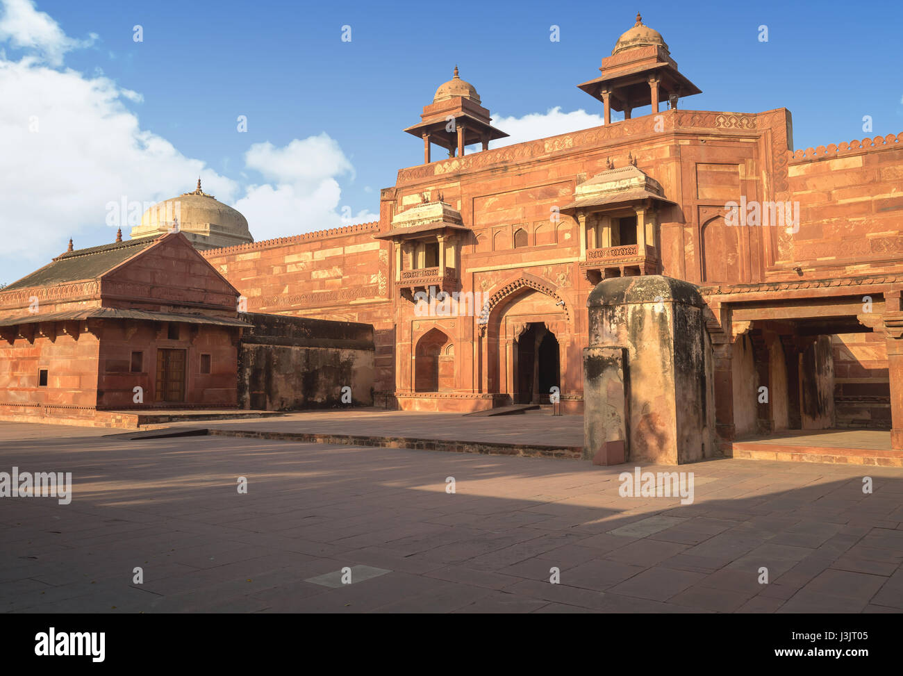 Palais royal à Fatehpur Sikri construit par l'empereur moghol Akbar comme résidence pour reine jodha bai. Fatehpur Sikri est un unesco world heritage site. Banque D'Images