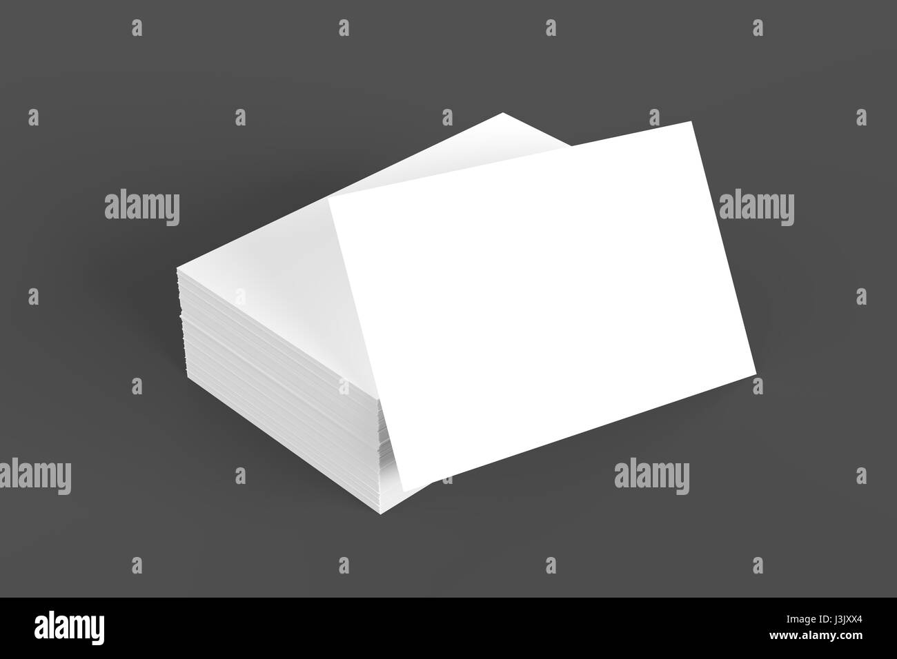 Carte de maquette sur fond sombre avec des ombres douces et faits saillants. Illustration 3D Banque D'Images