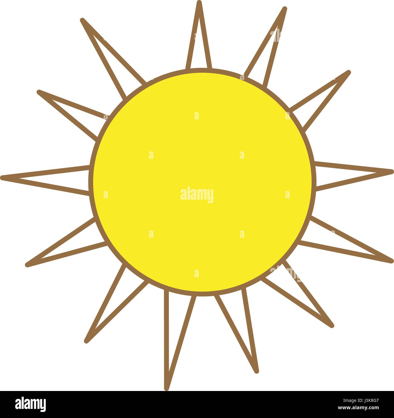 Belle image du soleil Illustration de Vecteur