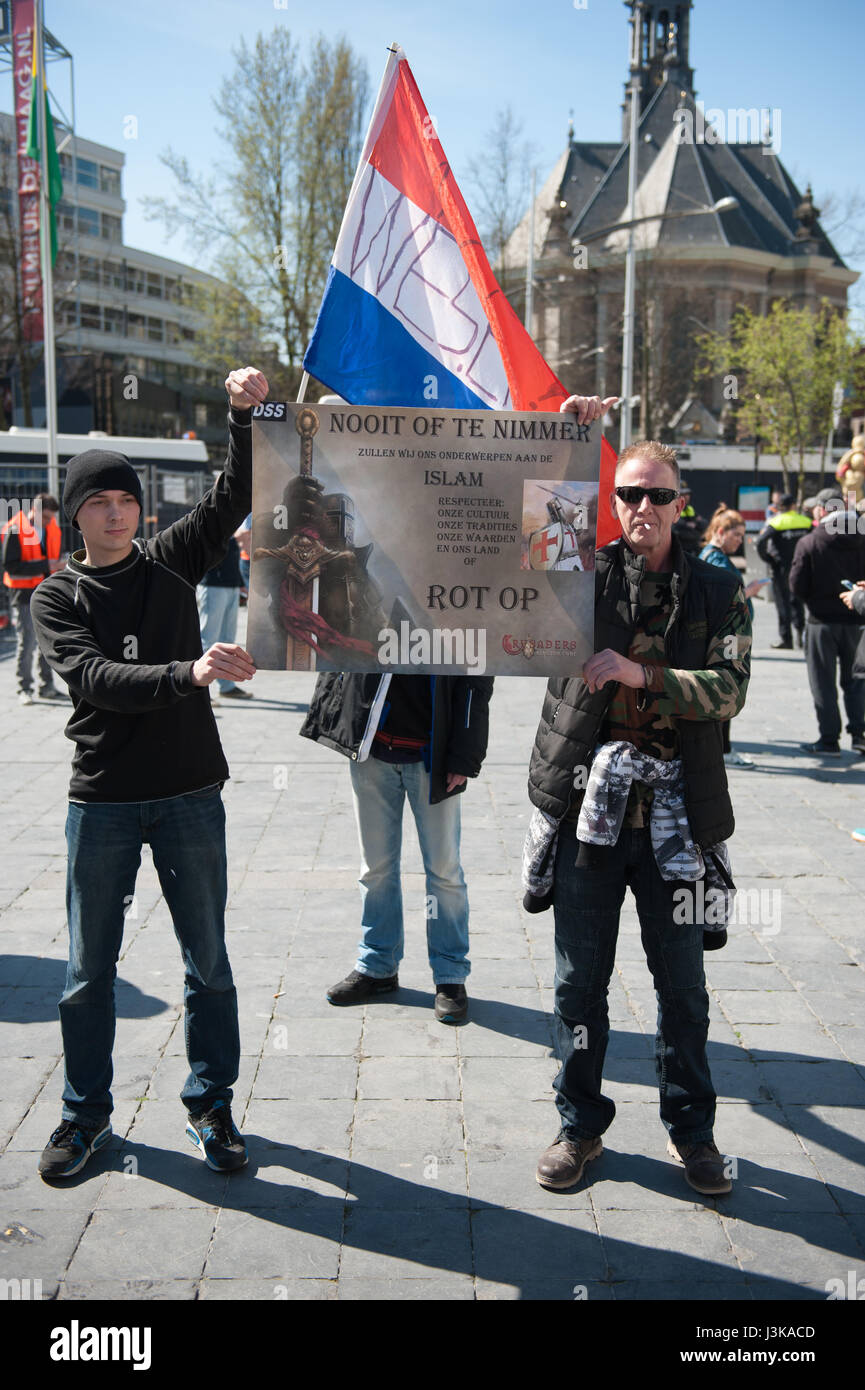 IPegida Manifestation à La Haye, Pays-Bas Banque D'Images