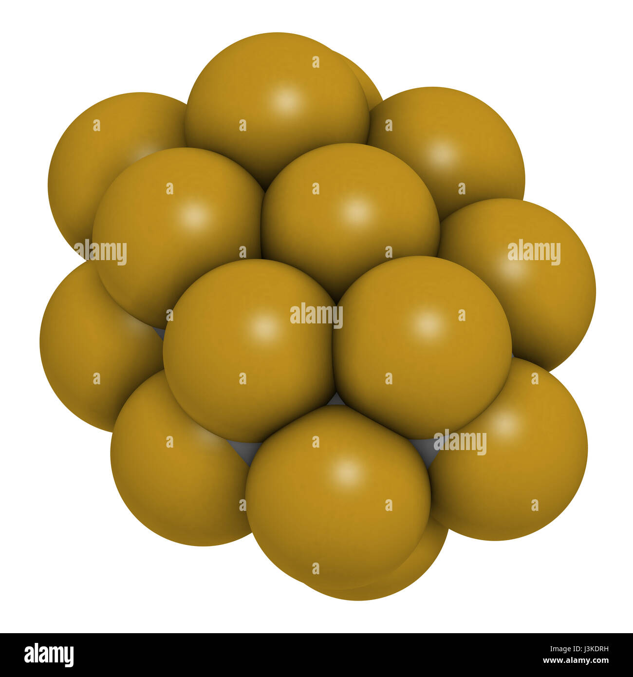 La perfluorodécaline est molécule fluorocarbone. Utilisé comme composant du sang artificiel et pour respirer. liquide Les atomes sont représentés comme centre avec Banque D'Images