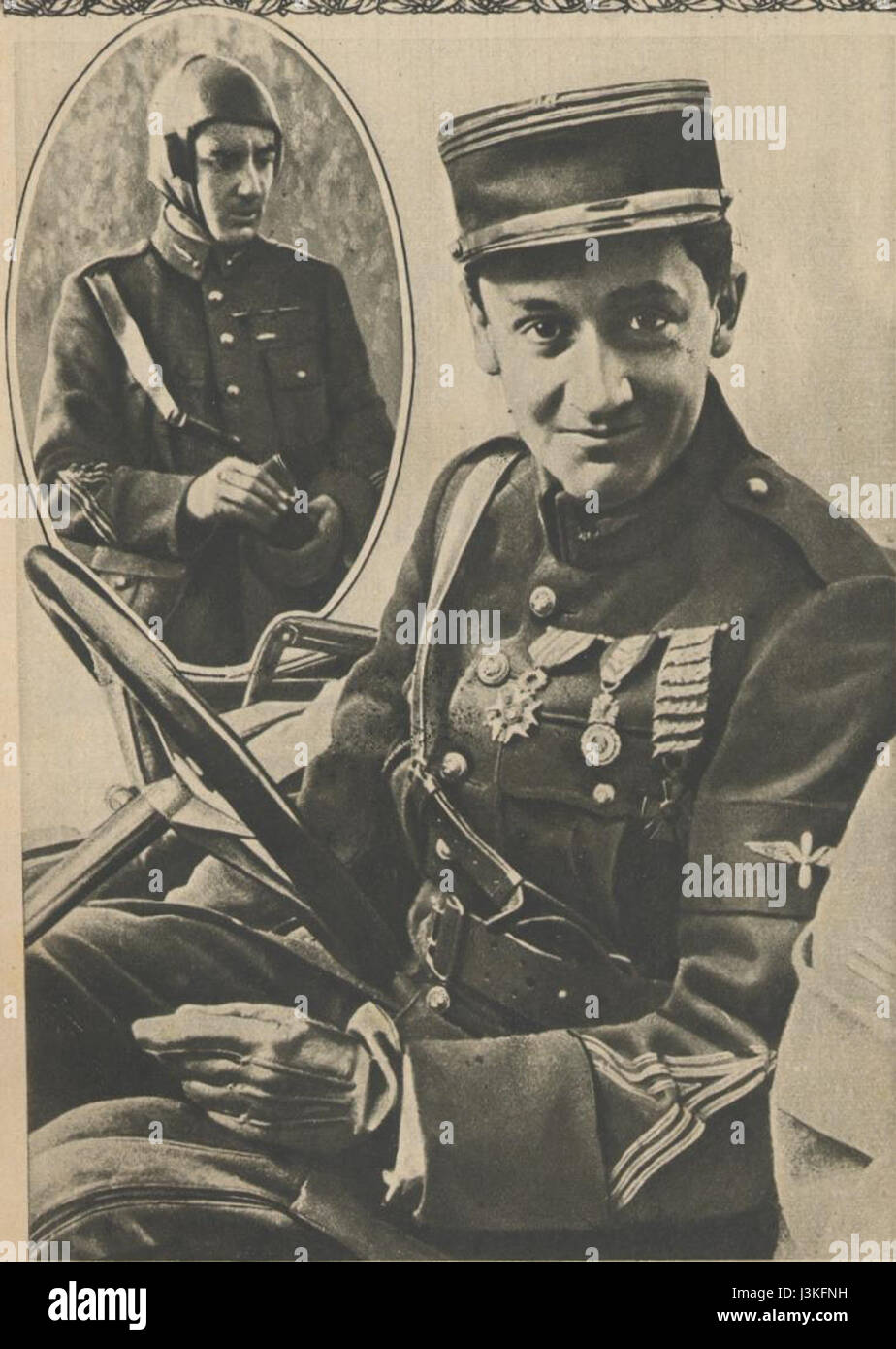 Georges Guynemer 1917 Banque D'Images