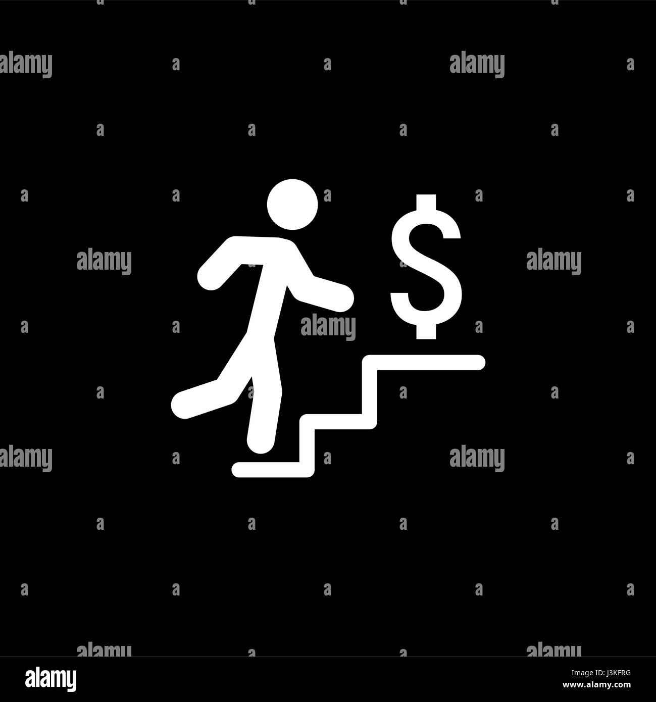 Faire plus d'argent. Concept d'entreprise. Modèle plat. Illustration de Vecteur