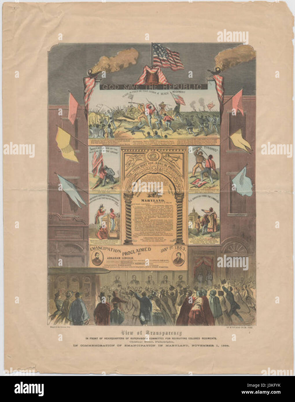 Que Dieu protège la République Banque D'Images