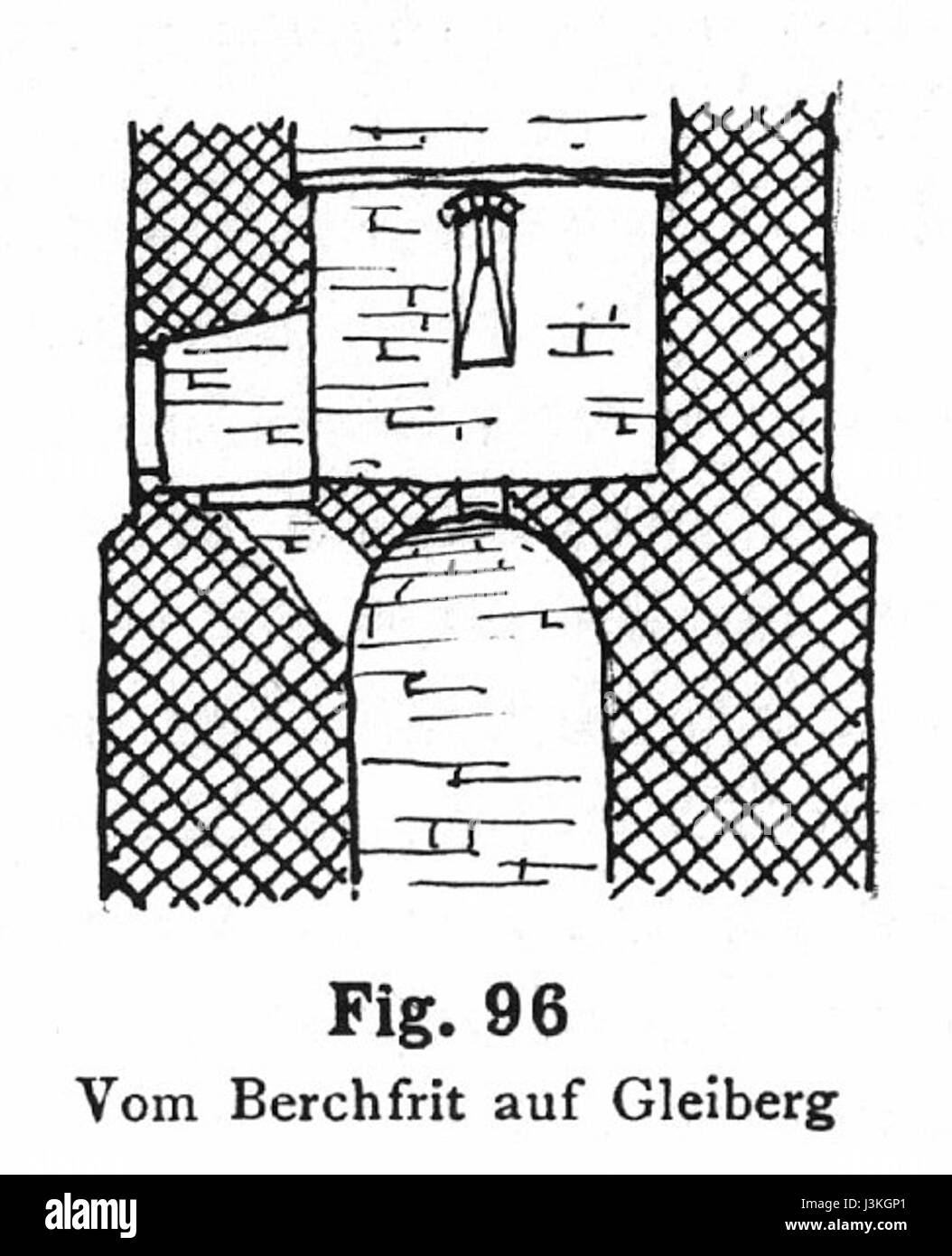 Le Gleiberg Bergfried est une tour médiévale située dans la Hesse, en Allemagne. Ce monument est un site historique important, offrant un aperçu de l'architecture et des systèmes de défense des châteaux médiévaux dans la région. Banque D'Images