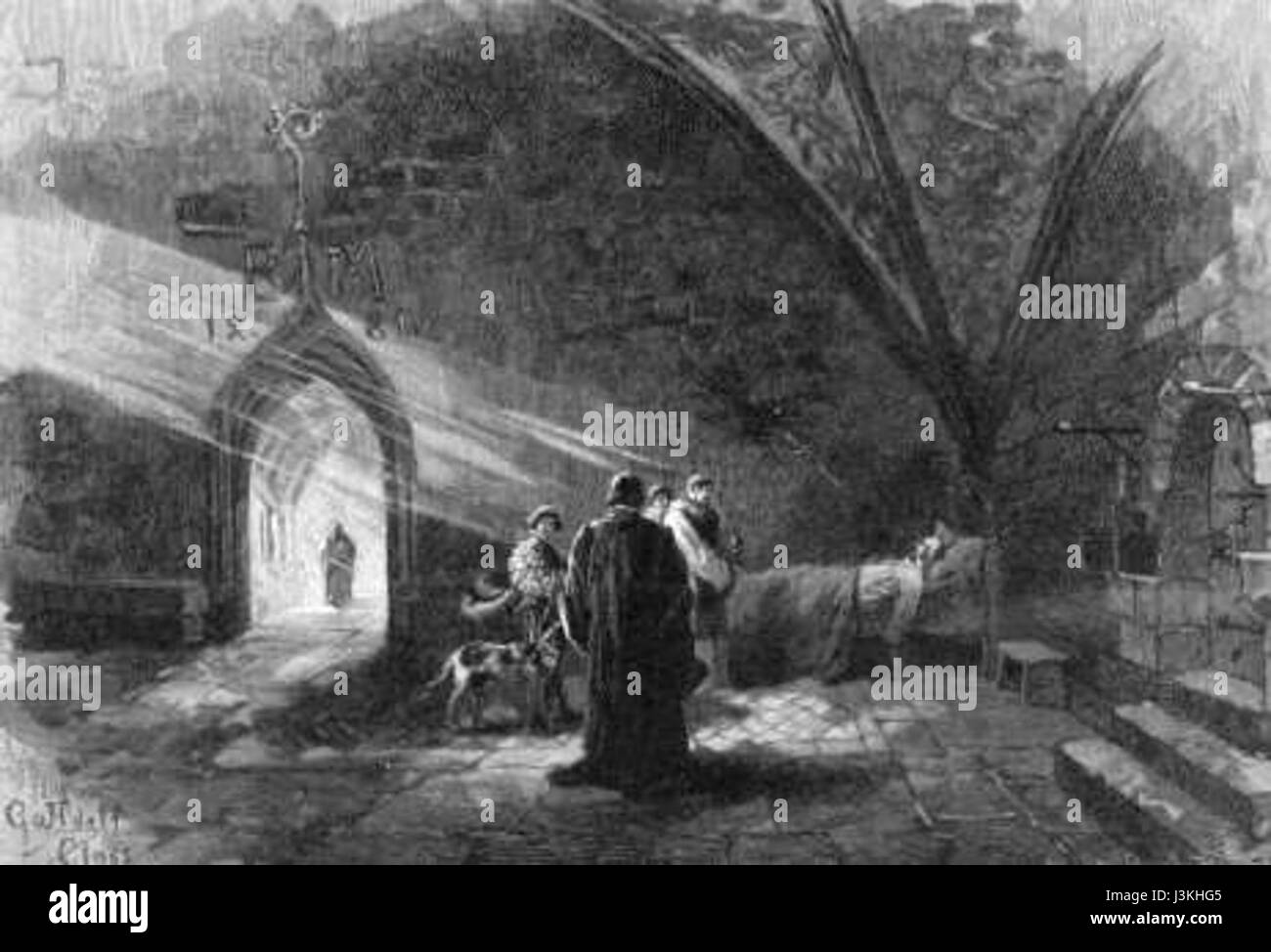 Gustav Adolf Closs Der tod des Columbus 1892 Banque D'Images