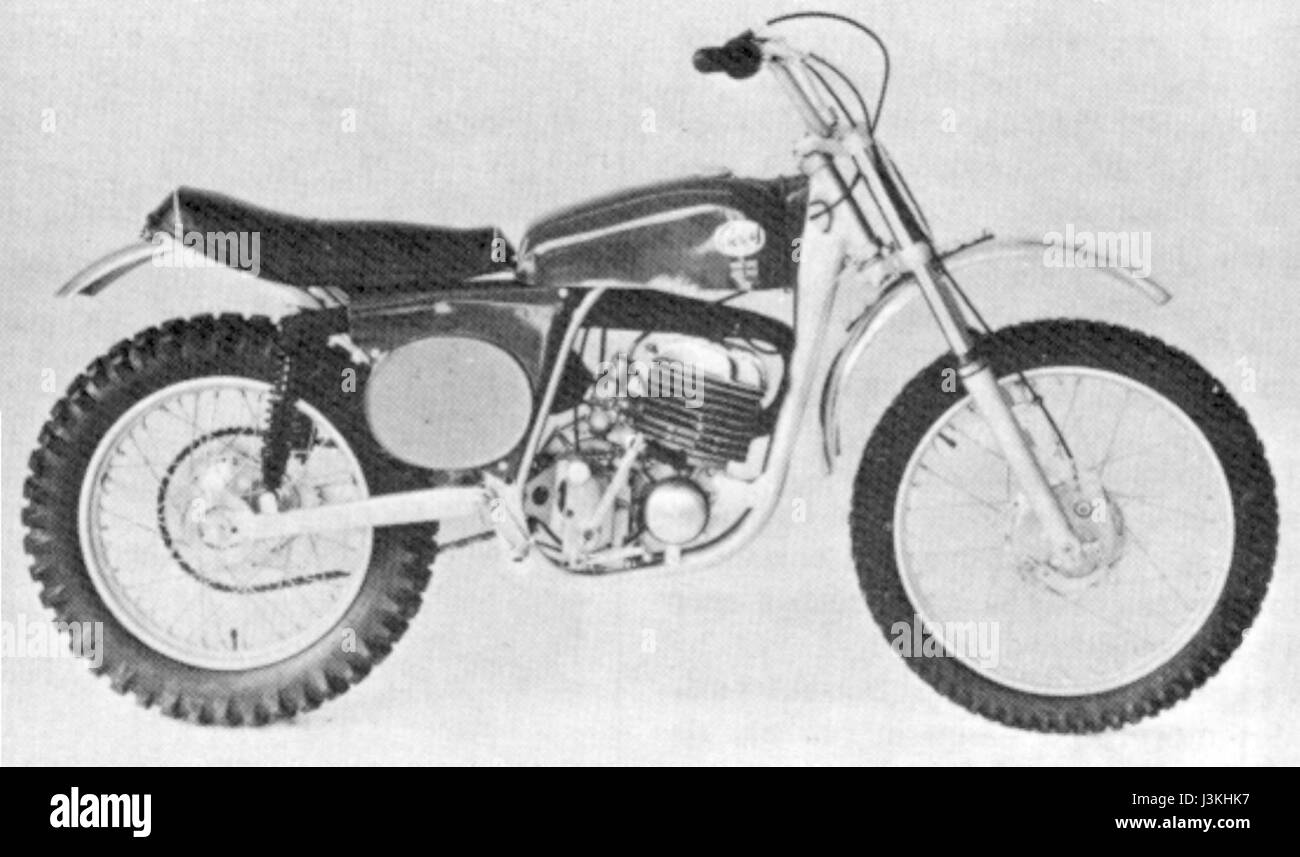 Le Greeves Griffon 250 MX, produit en 1974, est un vélo de motocross classique connu pour sa durabilité et ses performances en course hors route. Banque D'Images